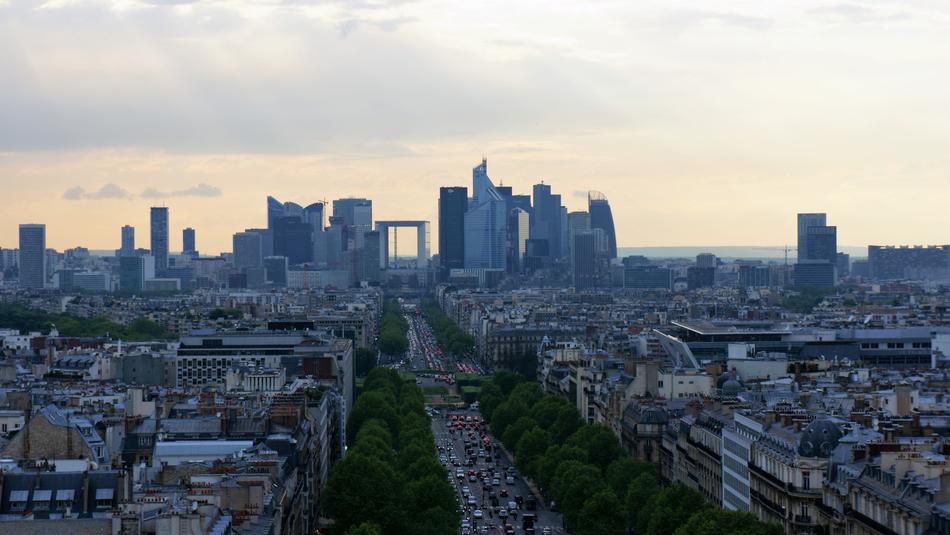 the city from above is beautiful