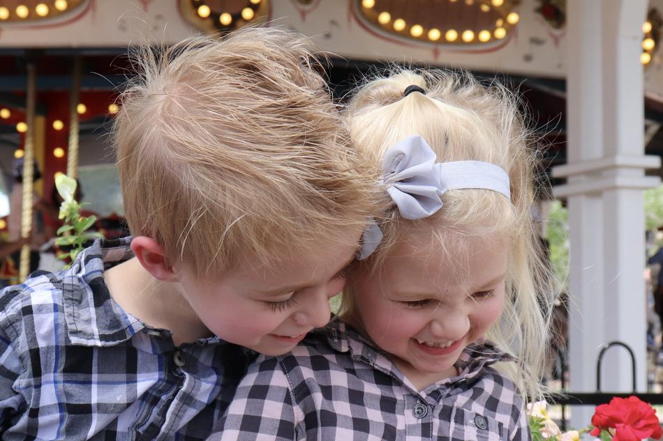 blond kids holiday party