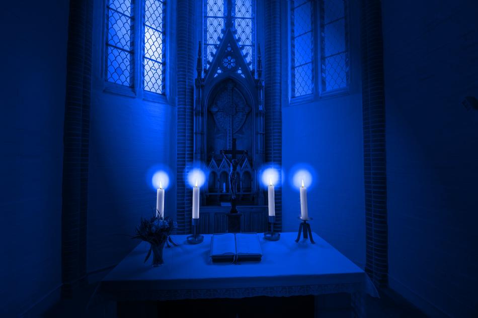 Altar Candles Light