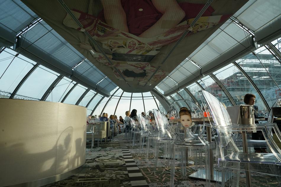 beautiful glass restaurant