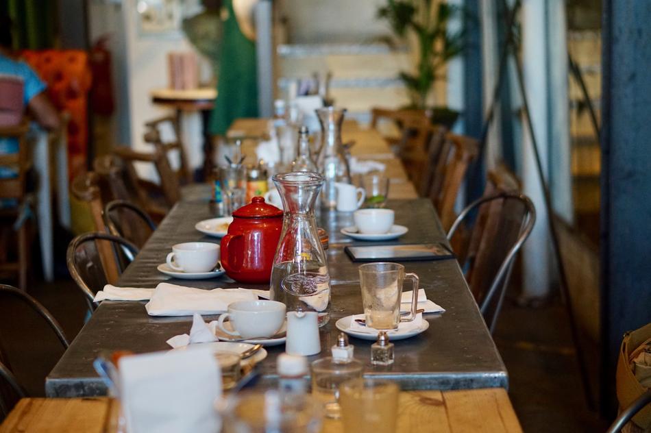 decorated beautiful table at a restaurant