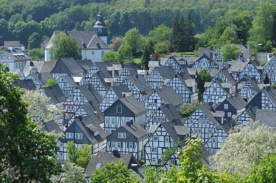 cozy village view