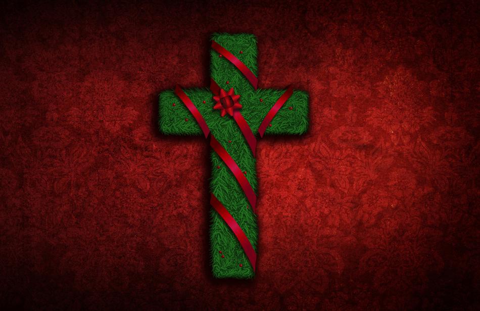 green cross in a paper wrap