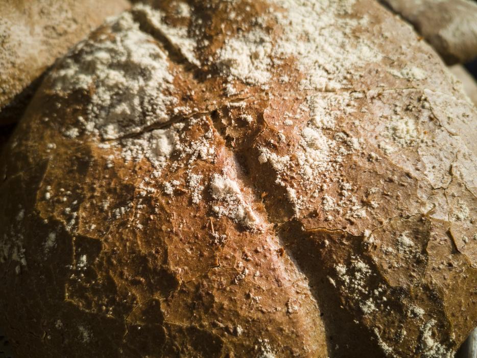 crusty homemade bread is delicious